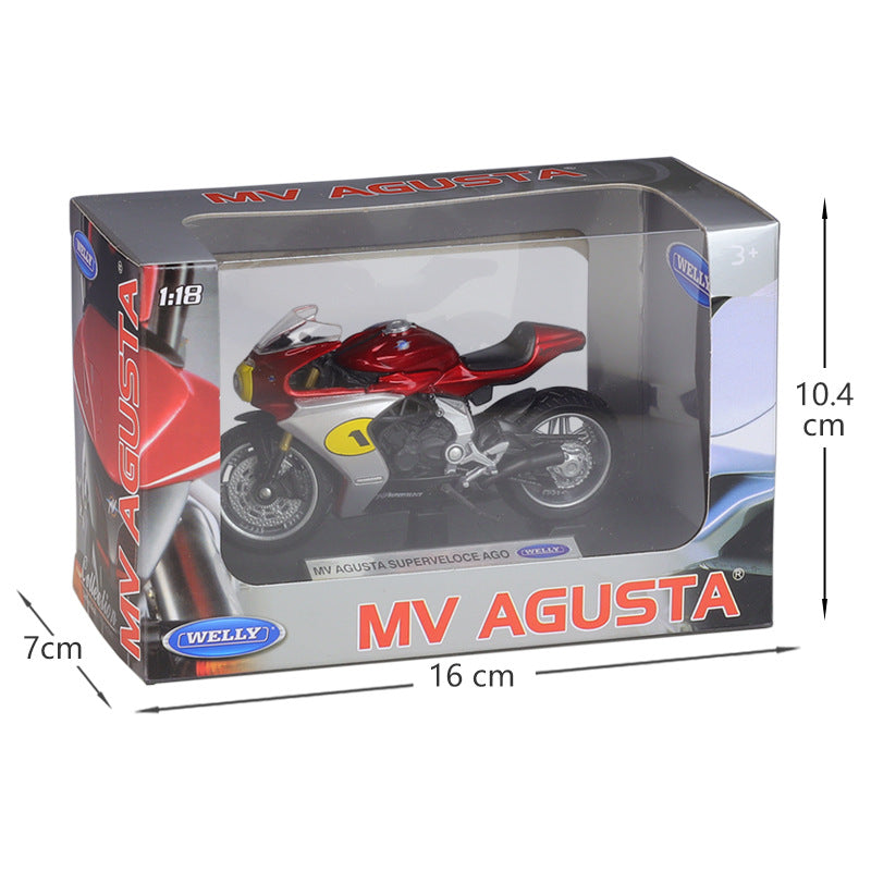 1/18 Scale MV Agusta Superveloce Ago Motorcycle Diecast Model