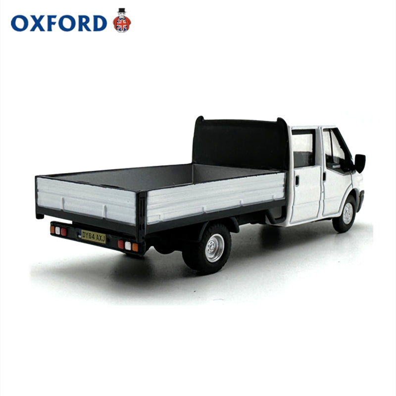 1/76 Scale Ford Transit Dropside Truck White Diecast Model
