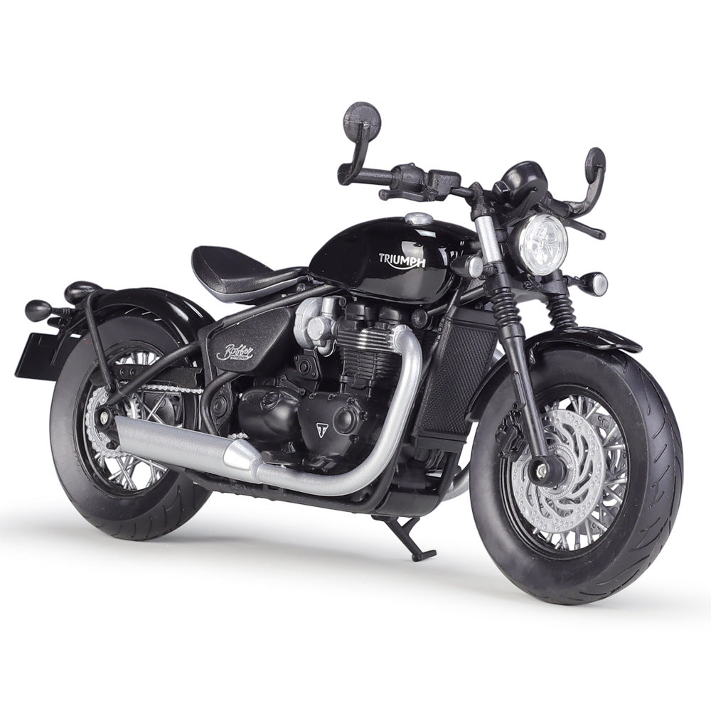 1/12 Scale 2021 Triumph Bonneville Bobber Cruiser Motorcycle Diecast Model