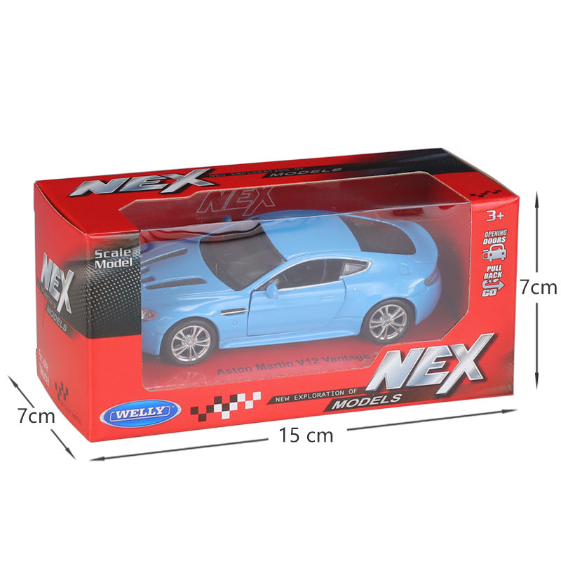 1/36 Scale Aston Martin V12 Vantage Sports Car Diecast Model Pull Back Toy