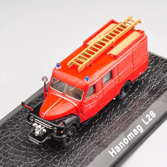 1/72 Scale Hanomag L 28 Fire Truck Diecast Model