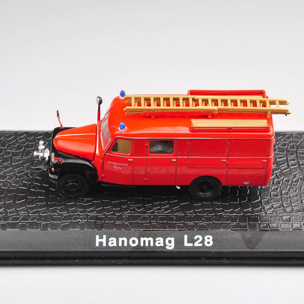 1/72 Scale Hanomag L 28 Fire Truck Diecast Model