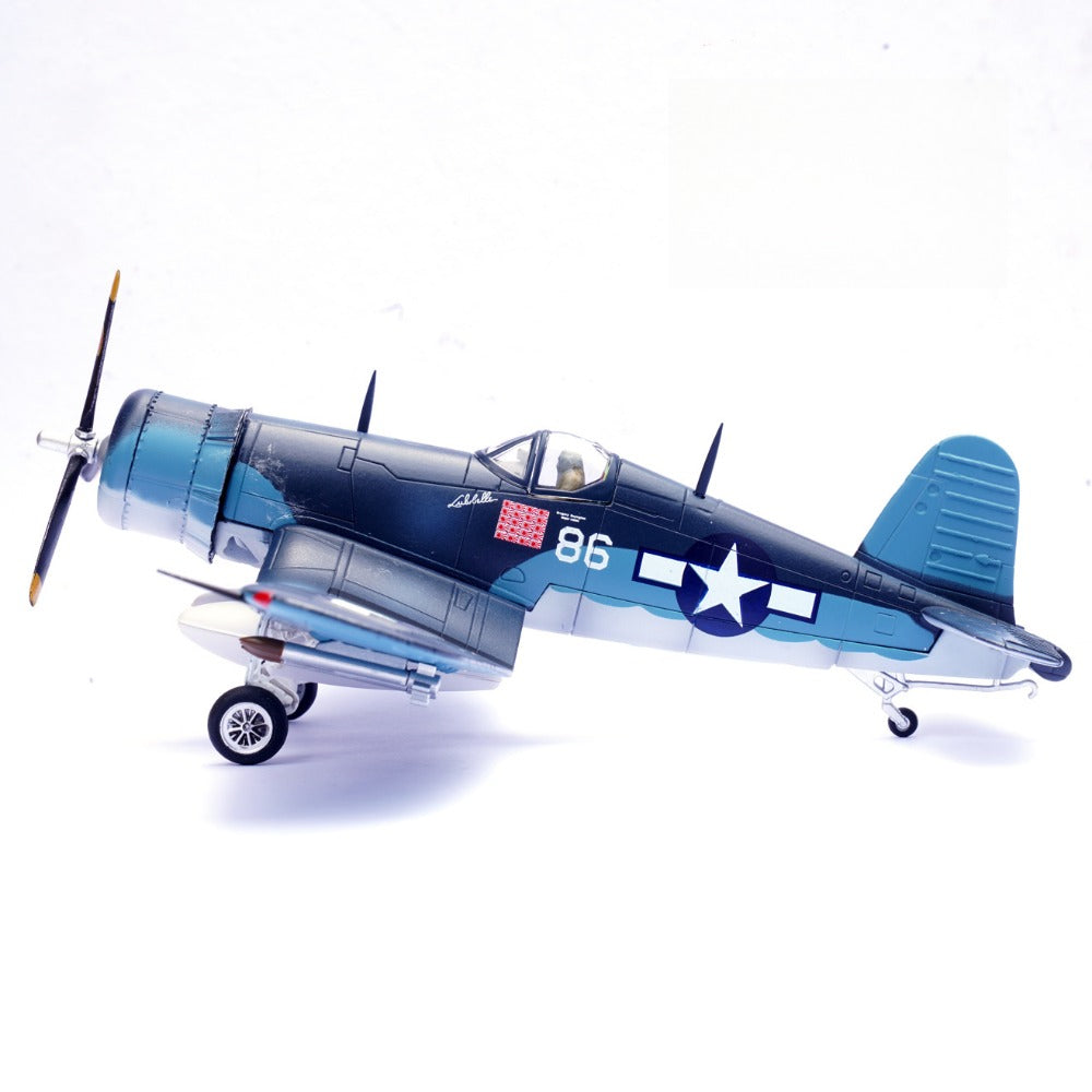 1/72 Scale Vought F4U-1A Corsair WWII US Marine Corps Fighter VMF-214 #86 Diecast Model Aircraft