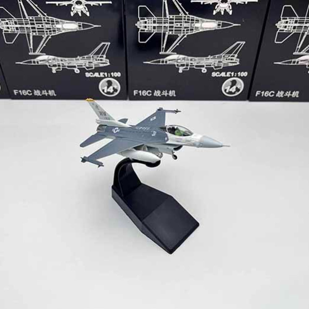 1/100 Scale General Dynamics F-16C Fighting Falcon US Fighter Aircraft Diecast Model