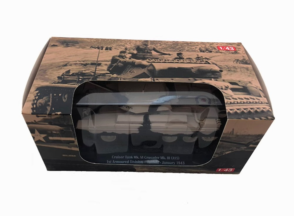 1/43 Scale 1943 Crusader Cruiser Mk VI WWII British Tank Diecast Model