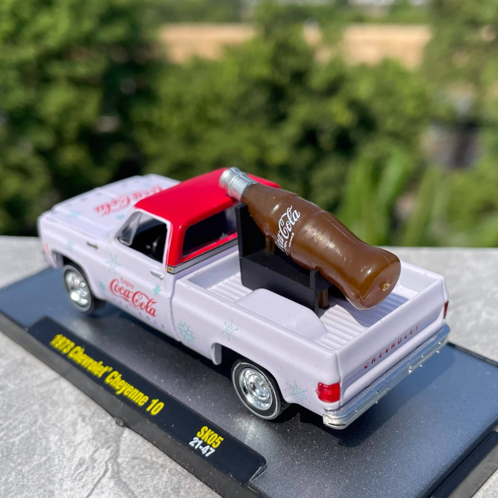 1/64 Scale Chevrolet Cheyenne Coca-Cola Pickup Truck Diecast Model