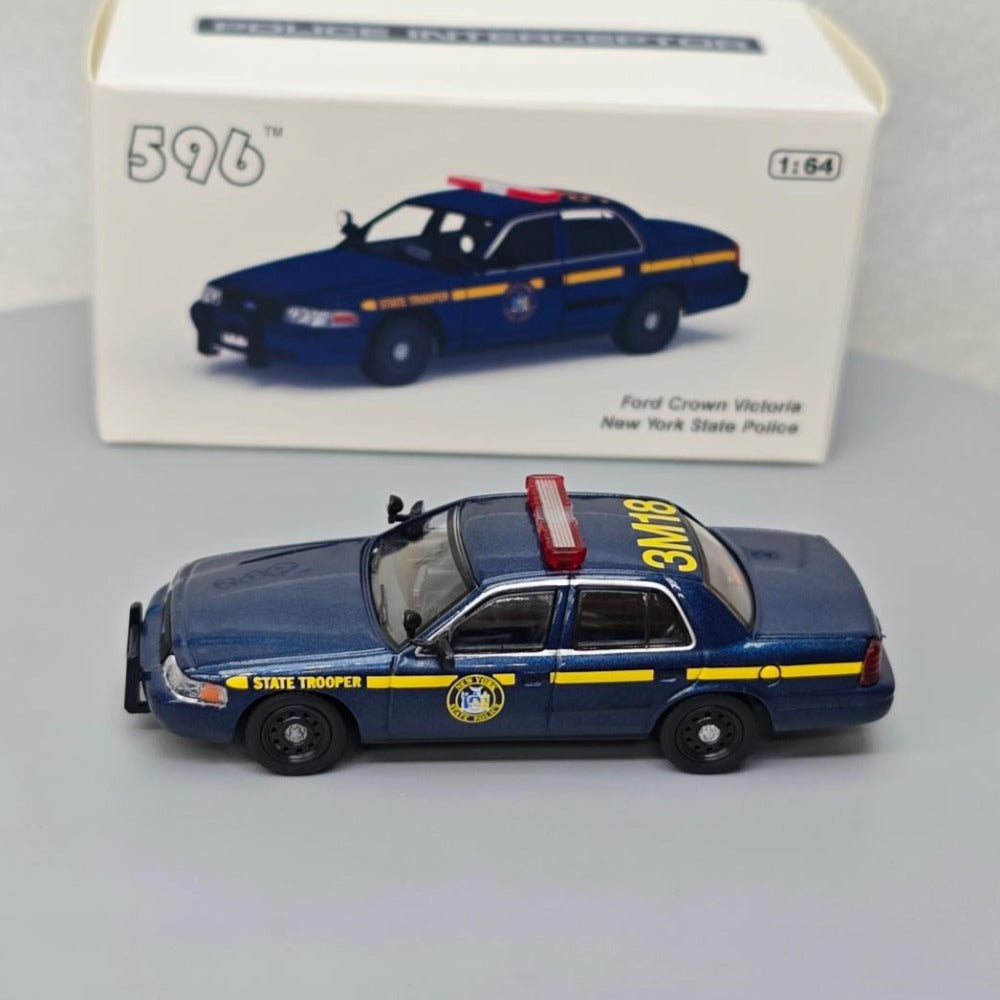 1/64 Scale Ford Crown Victoria New York State Trooper Police Car Diecast Model