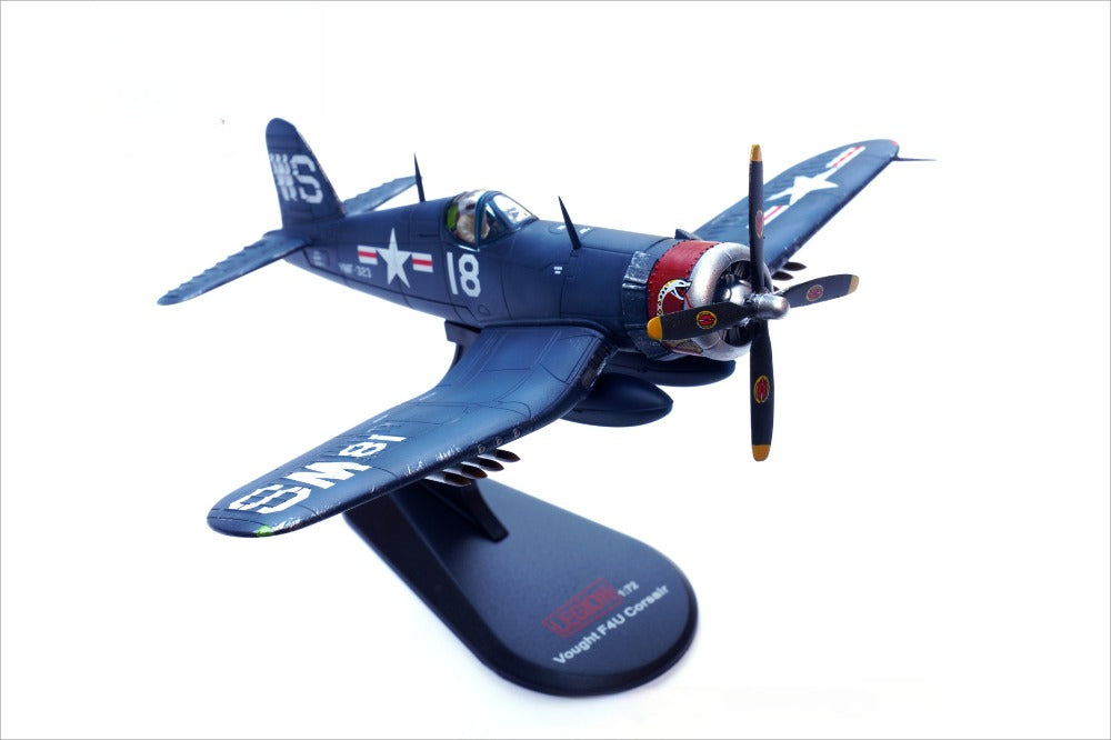 1/72 Scale Vought F4U Corsair WWII US Fighter VMF-323 WS #18 Diecast Model Aircraft