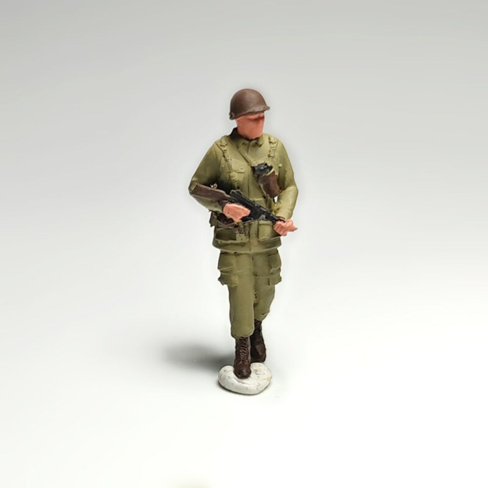 1/72 Scale WWII Soldiers Miniature Painted Figures for Model Dioramas