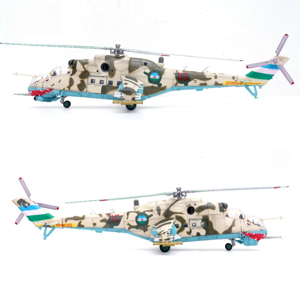 1/72 Scale Mil Mi-24V Azerbaijan Attack Helicopter Diecast Model Aircraft