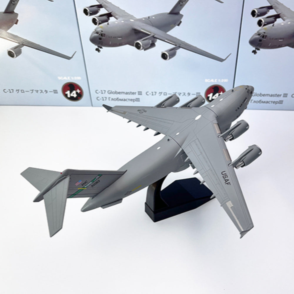 C-17 Globemaster III Military Transport Aircraft 1/200 Scale Diecast Model