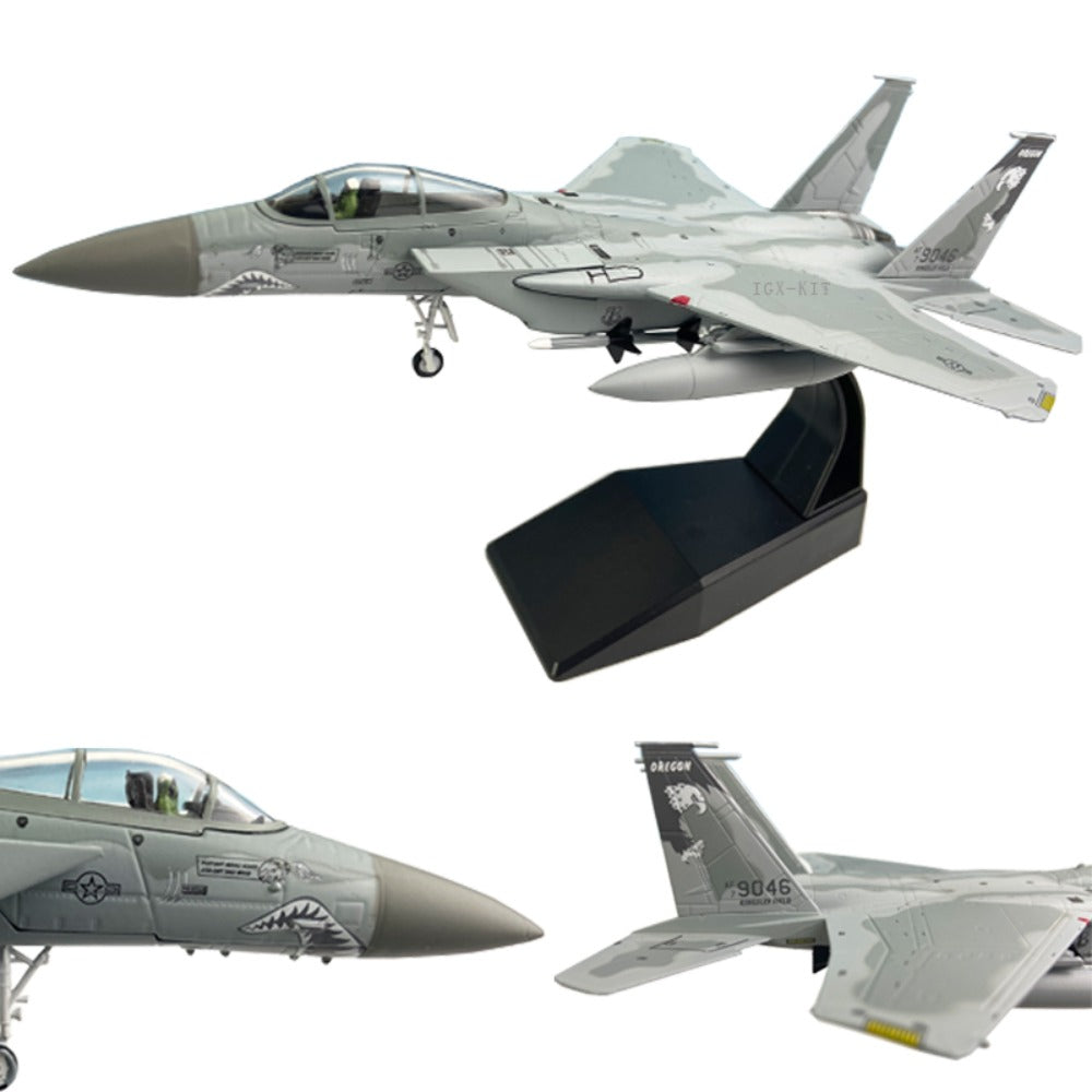 1/100 Scale McDonnell Douglas F-15C Eagle Air Superiority Fighter Diecast Model Aircraft