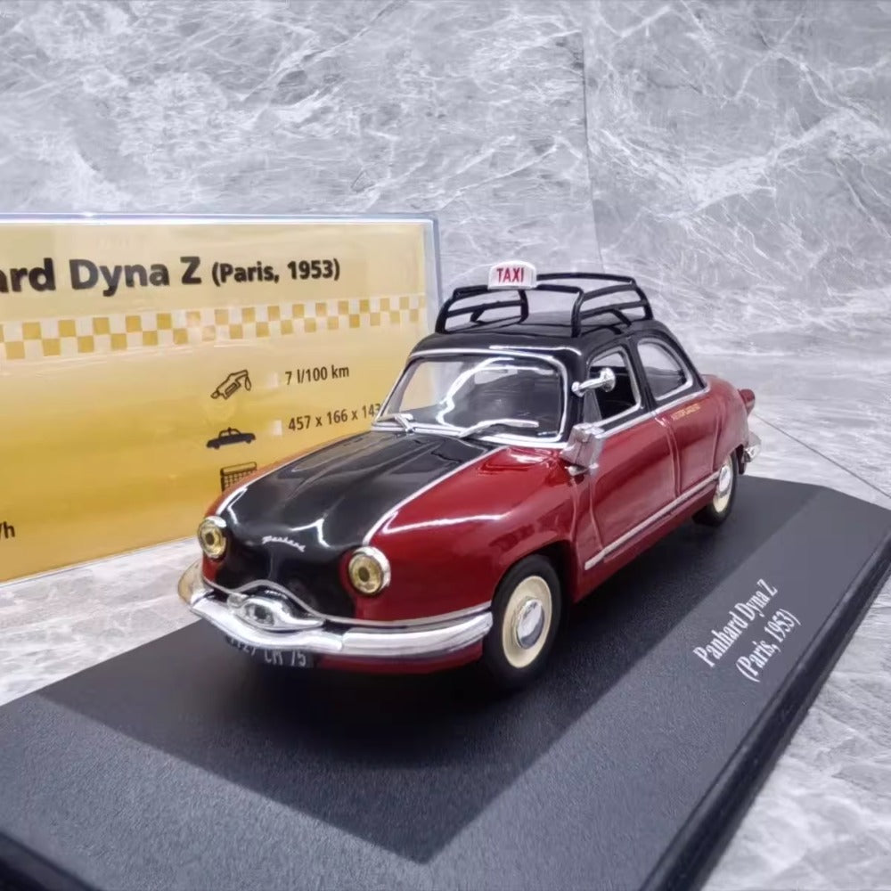 1/43 Scale 1953 Panhard Dyna Z Paris Taxi Diecast Model Car
