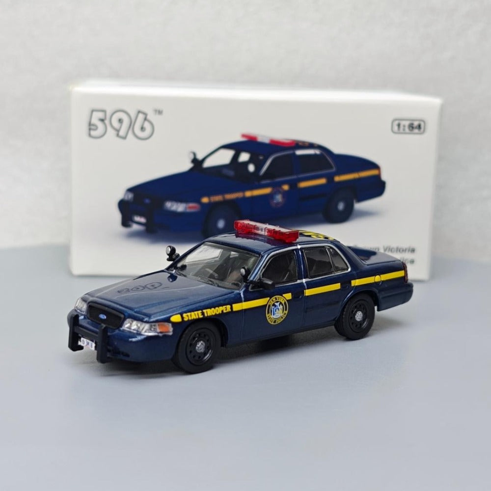 1/64 Scale Ford Crown Victoria New York State Trooper Police Car Diecast Model