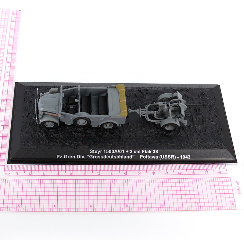 1/72 Scale WWII German Krupp Protze 3.7 cm Pak 36 Nebelwerfer Flak 38 Pak 40 leFH 18 Artillery Gun Diecast Model