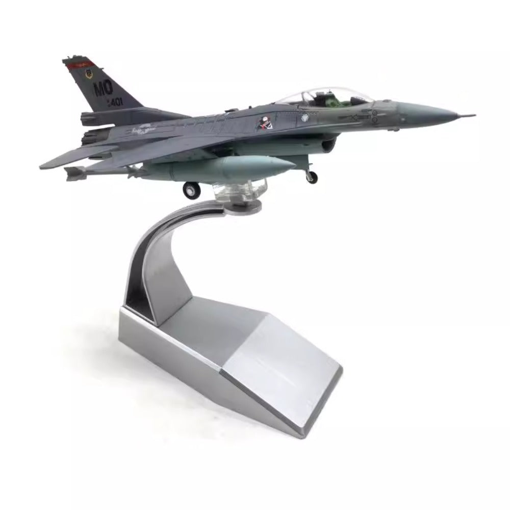 1/100 Scale General Dynamics F-16C Fighting Falcon American Supersonic Multirole Fighter Aircraft Diecast Model