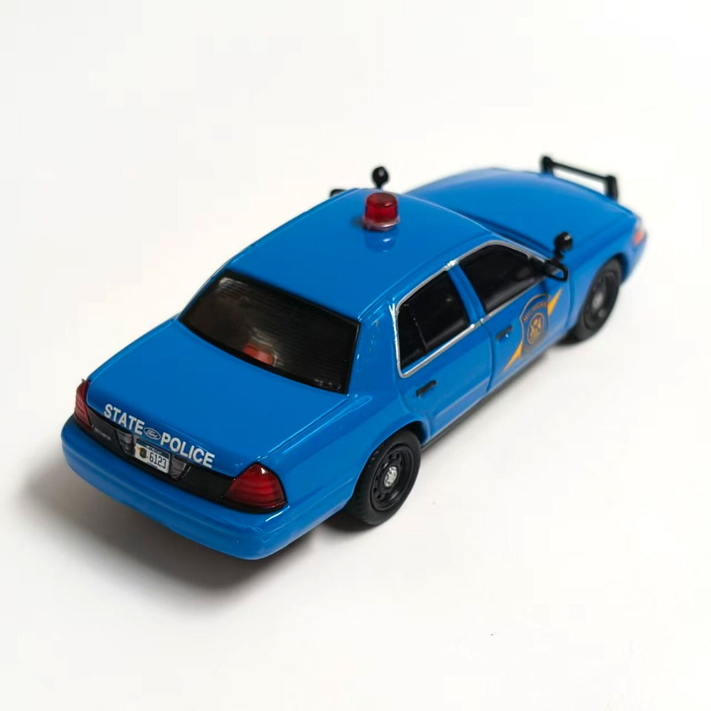 1/64 Scale Ford Crown Victoria Michigan State Police Car Diecast Model