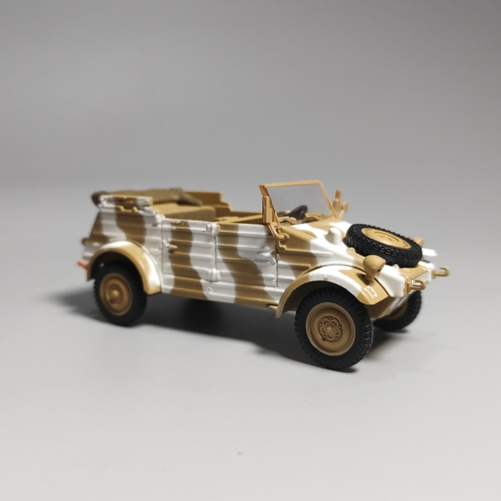 1/43 Scale 1944 Volkswagen Type 82 Kübelwagen WWII German Military Light Utility Vehicle Diecast Model