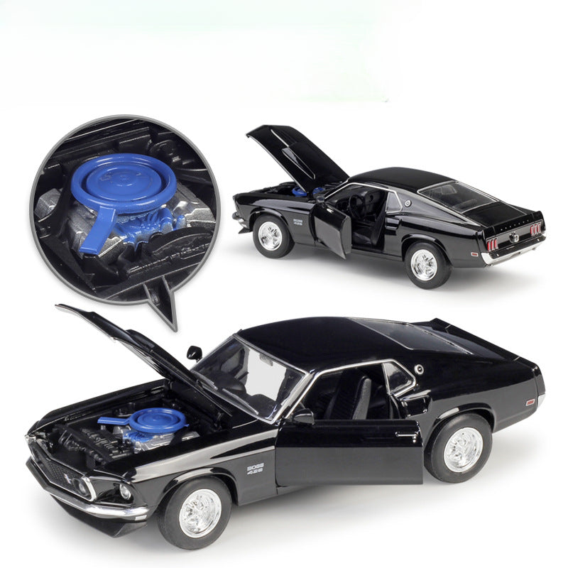 1/24 Scale 1969 Ford Boss 429 Mustang Diecast Model Car