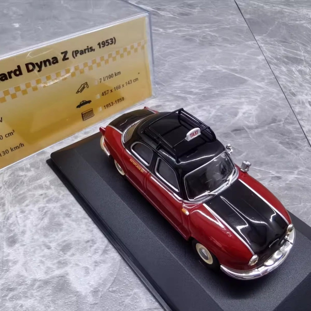 1/43 Scale 1953 Panhard Dyna Z Paris Taxi Diecast Model Car