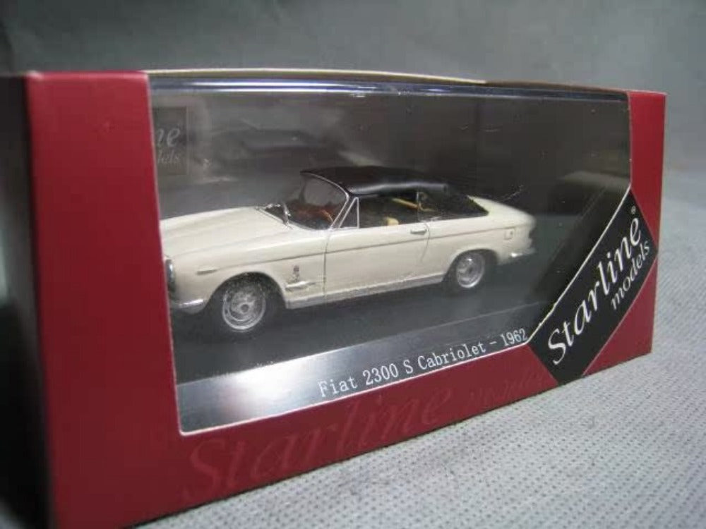 1/43 Scale 1962 Fiat 2300S Cabriolet Diecast Model Car