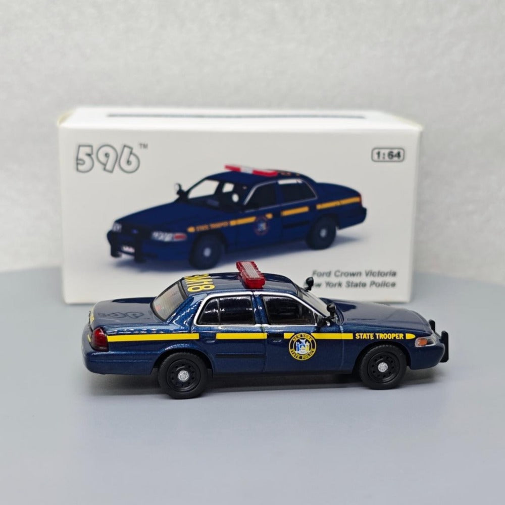 1/64 Scale Ford Crown Victoria New York State Trooper Police Car Diecast Model