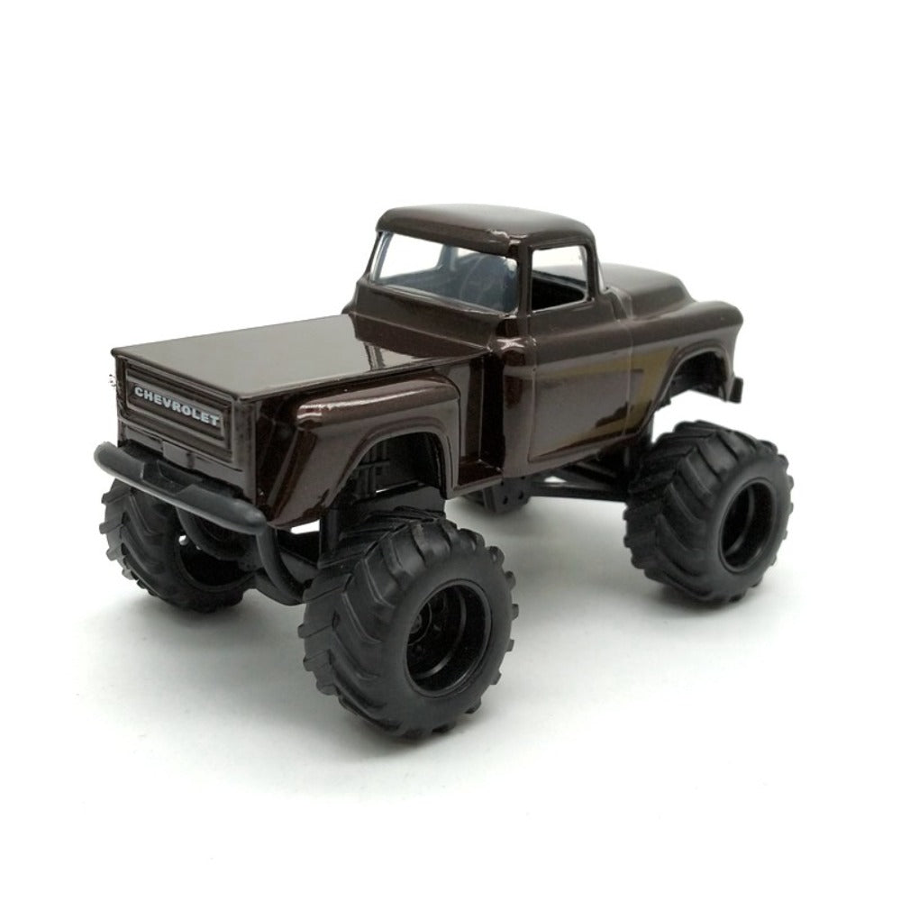 1/64 Scale 1955 Chevrolet Apache Stepside Monster Truck Diecast Model Car