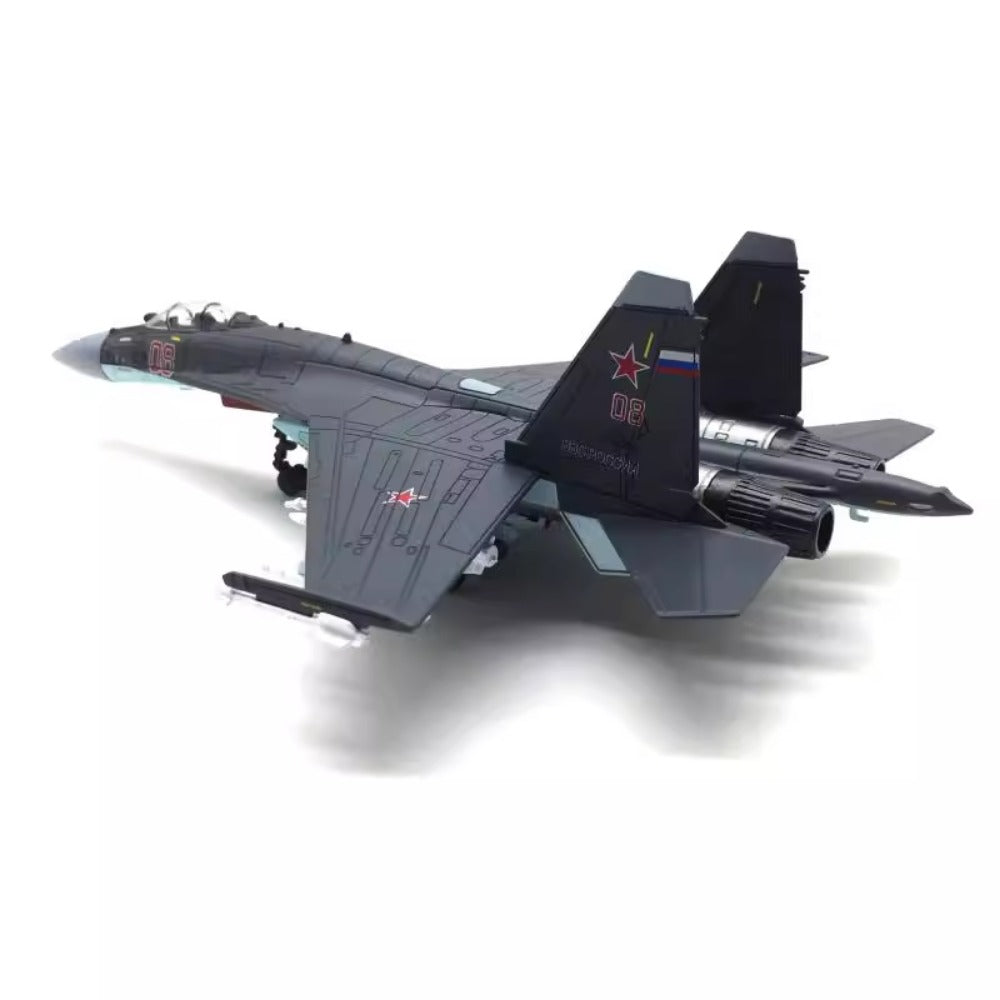 Russian Air Force Su-35 Flanker-E Fighter 1/100 Scale Diecast Aircraft Model
