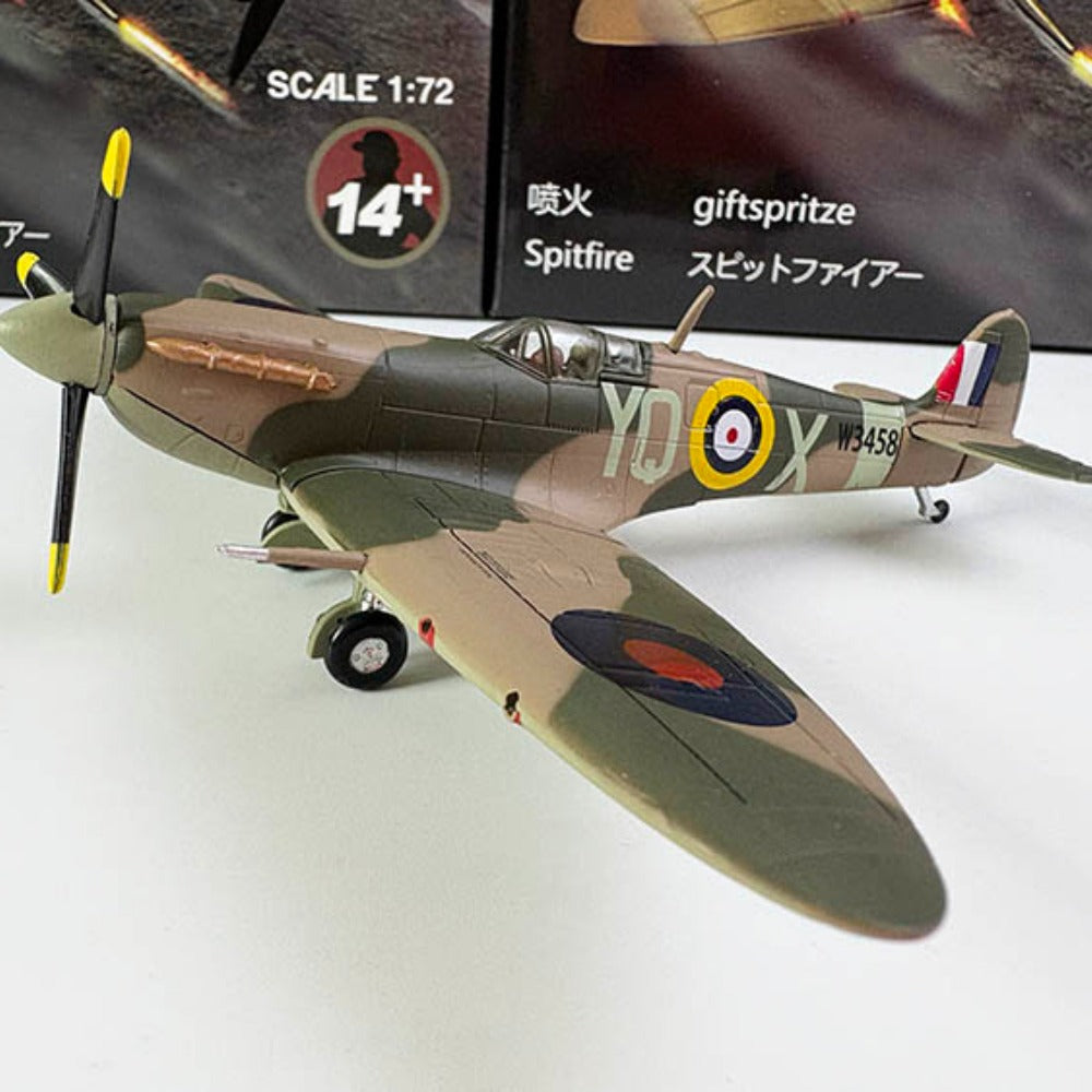 1/72 Scale 1941 Supermarine Spitfire Mk Vb WWII Fighter Interceptor Aircraft Diecast Model