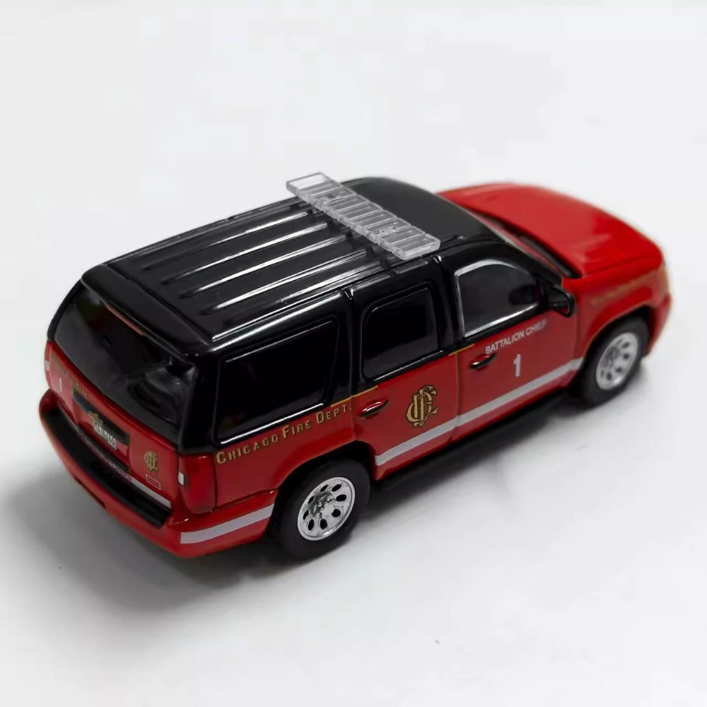 1/64 Scale Chevrolet Tahoe Chicago Fire Department Battalion Chief Diecast Model Car