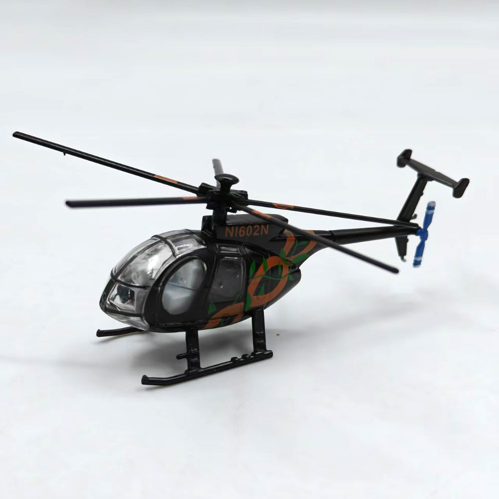 1/100 Scale MD 500 American Light Utility Helicopter Diecast Model