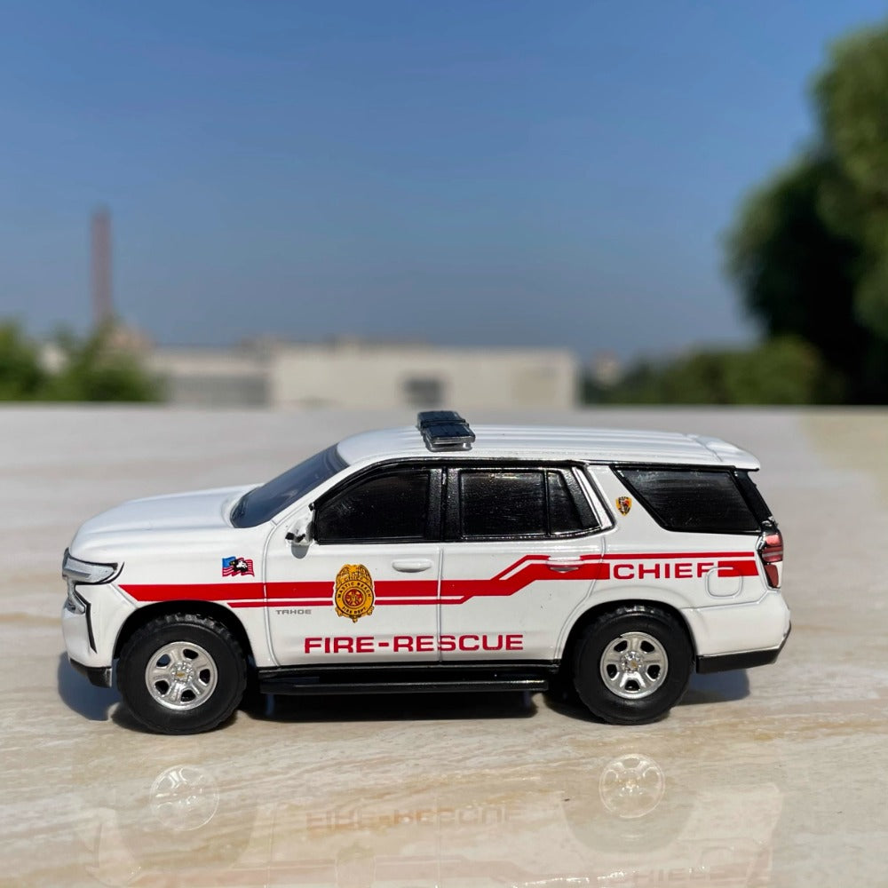 1/64 Scale Chevrolet Tahoe Mastic Beach Fire-Rescue SUV Diecast Model Car