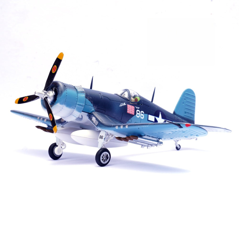 1/72 Scale Vought F4U-1A Corsair WWII US Marine Corps Fighter VMF-214 #86 Diecast Model Aircraft