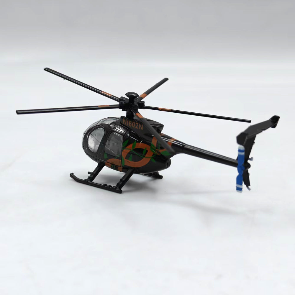 1/100 Scale MD 500 American Light Utility Helicopter Diecast Model