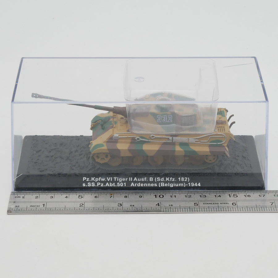 1/72 Scale 1944 Tiger II Panzerkampfwagen Tiger Ausf. B Henschel Turret WWII German Heavy Tank Diecast Model