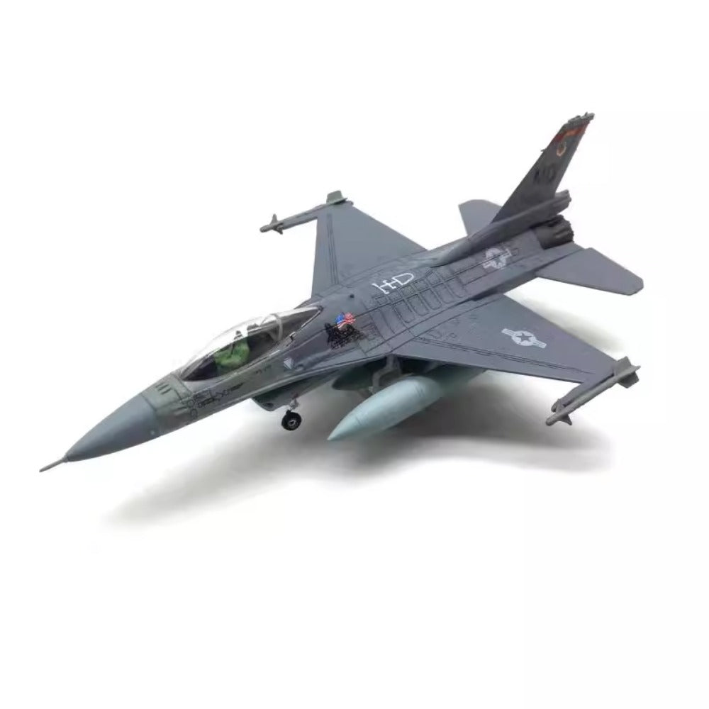 1/100 Scale General Dynamics F-16C Fighting Falcon American Supersonic Multirole Fighter Aircraft Diecast Model