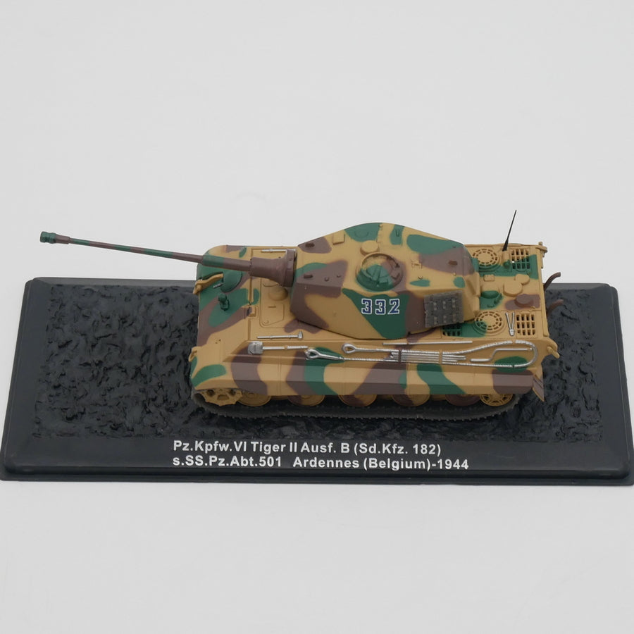 1/72 Scale 1944 Tiger II Panzerkampfwagen Tiger Ausf. B Henschel Turret WWII German Heavy Tank Diecast Model