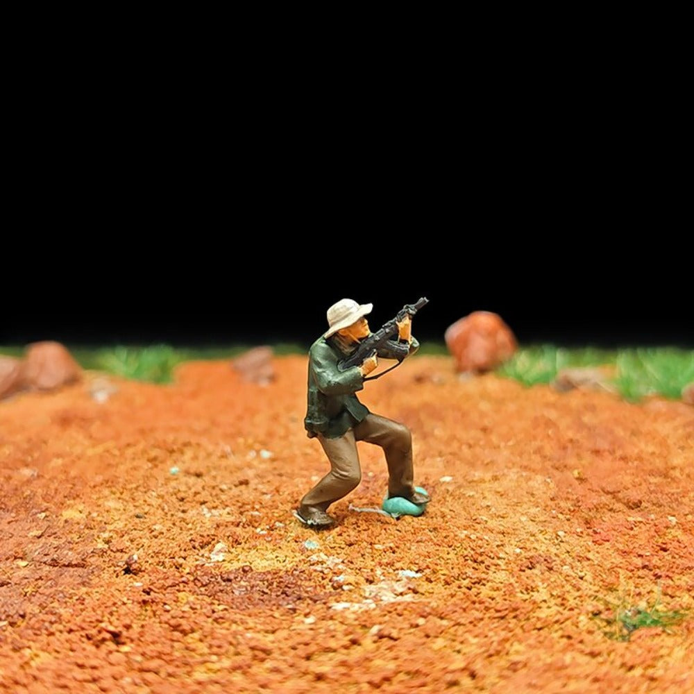 1/72 Scale Vietnam War Soldiers Painted Figures for Model Dioramas