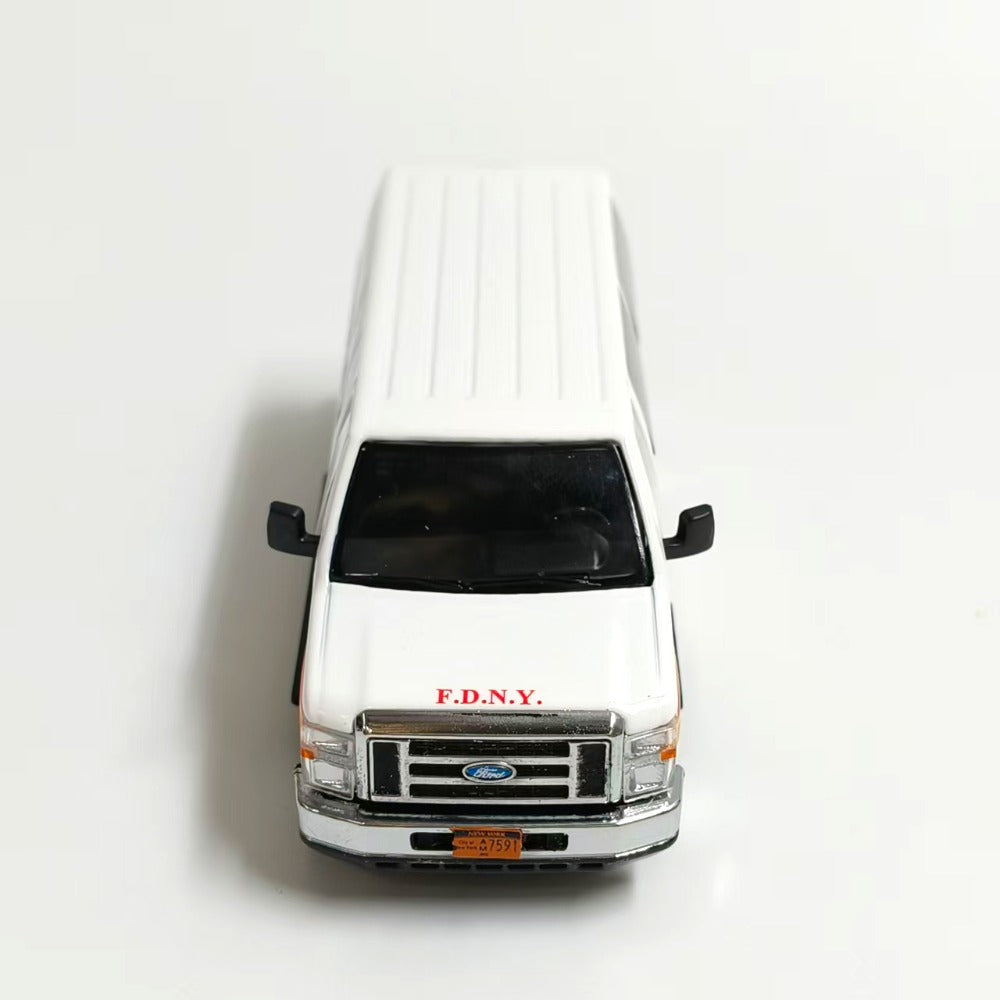 1/64 Scale Ford E-Series E-350 Van New York City Fire Department FDNY Diecast Model