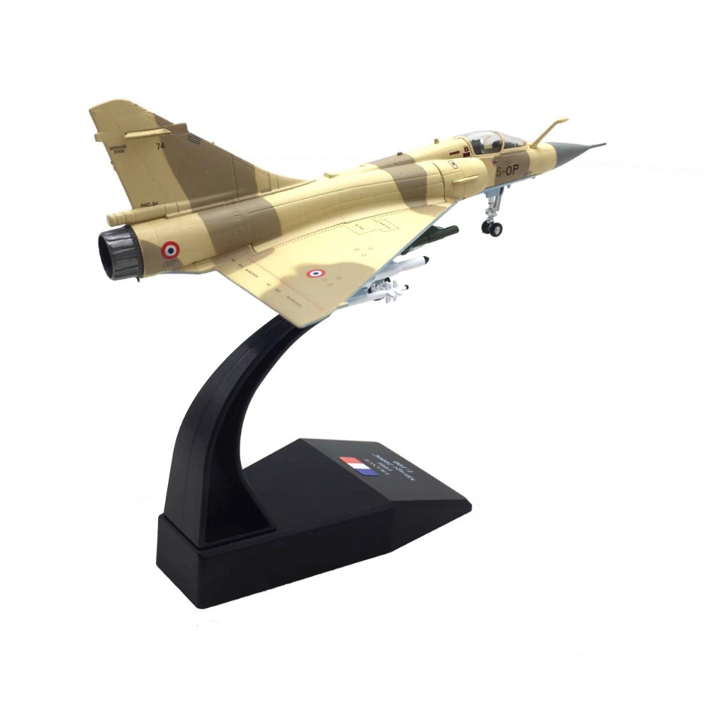 1/100 Scale Dassault Mirage 2000 French Multirole Jet Fighter Diecast Model Aircraft