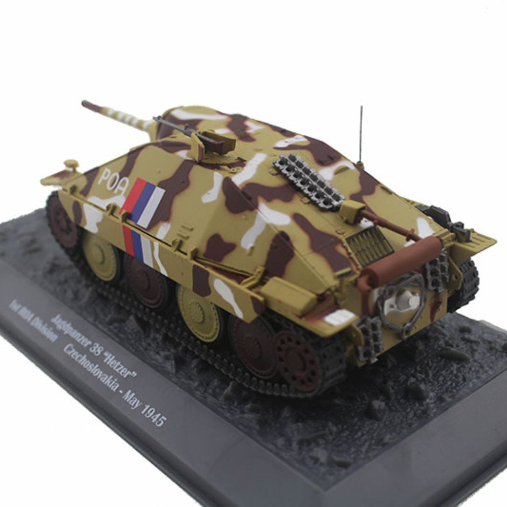 1/43 Scale 1945 Jagdpanzer 38 Hetzer WWII German Light Tank Destroyer Diecast Model