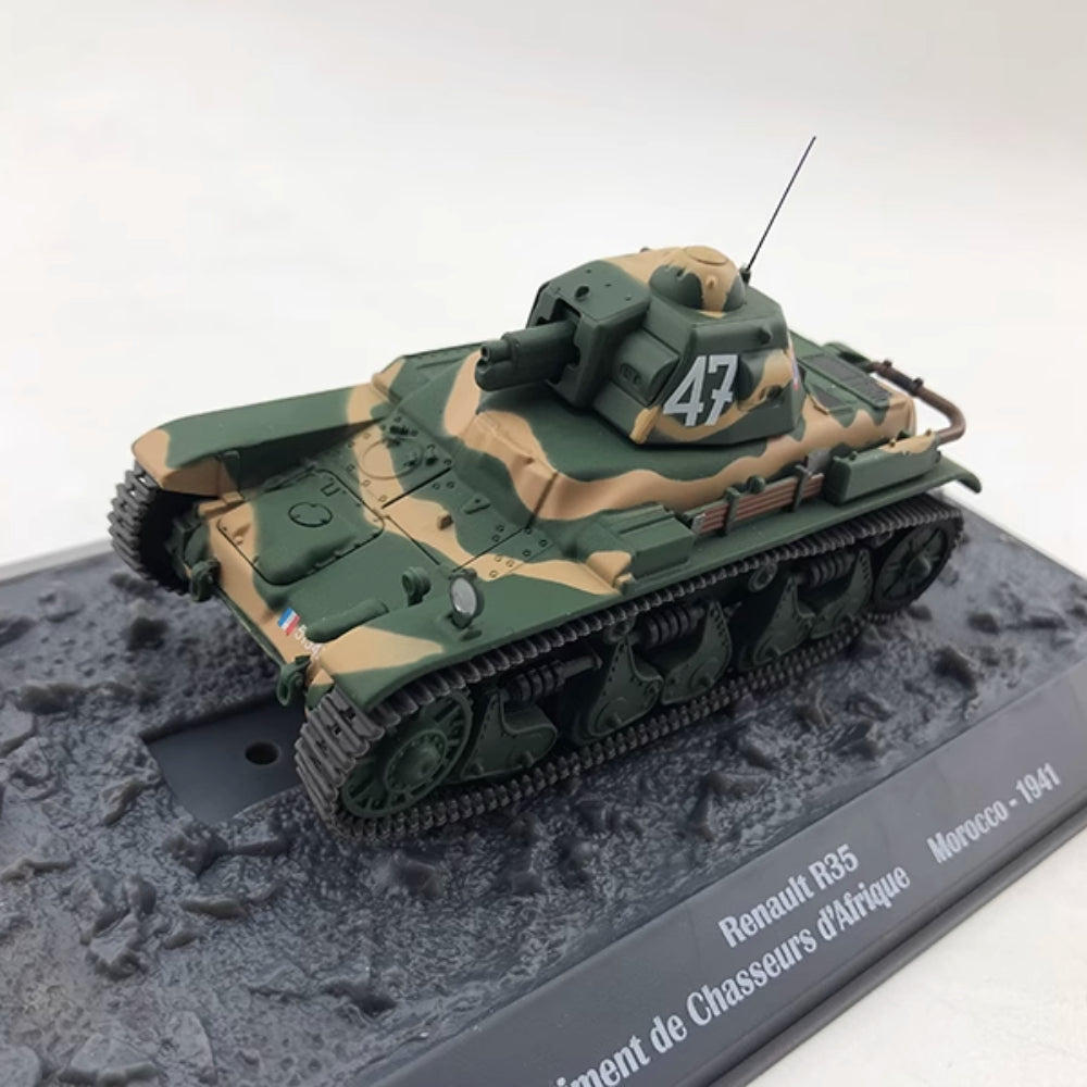 1/43 Scale 1941 Renault R35 WWII French Light Infantry Tank Diecast Model