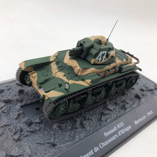 1/43 Scale 1941 Renault R35 WWII French Light Infantry Tank Diecast Model