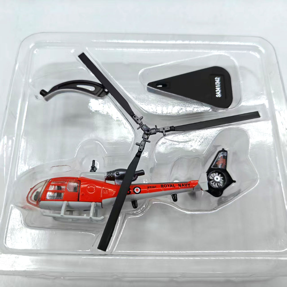 1/100 Scale Aérospatiale Gazelle SA 341 French Helicopter Diecast Model