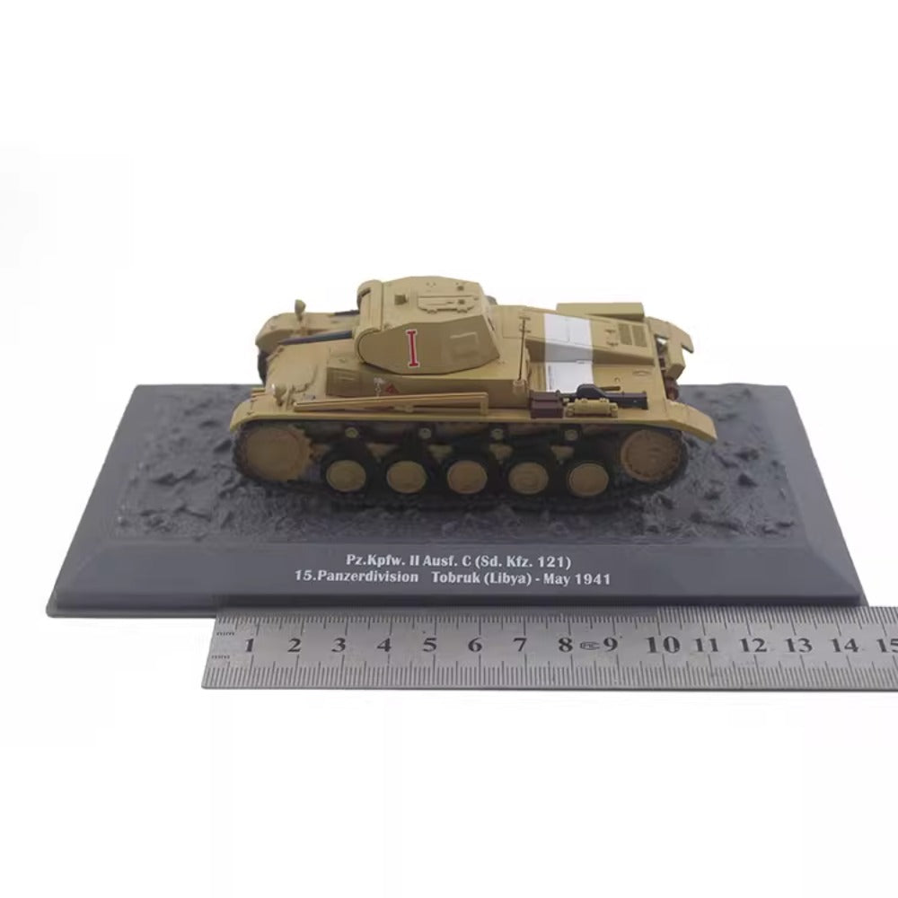 1/43 Scale Panzer II Pz.Kpfw. II Ausf. B Sd.Kfz. 121 WWII German Tank Diecast Model