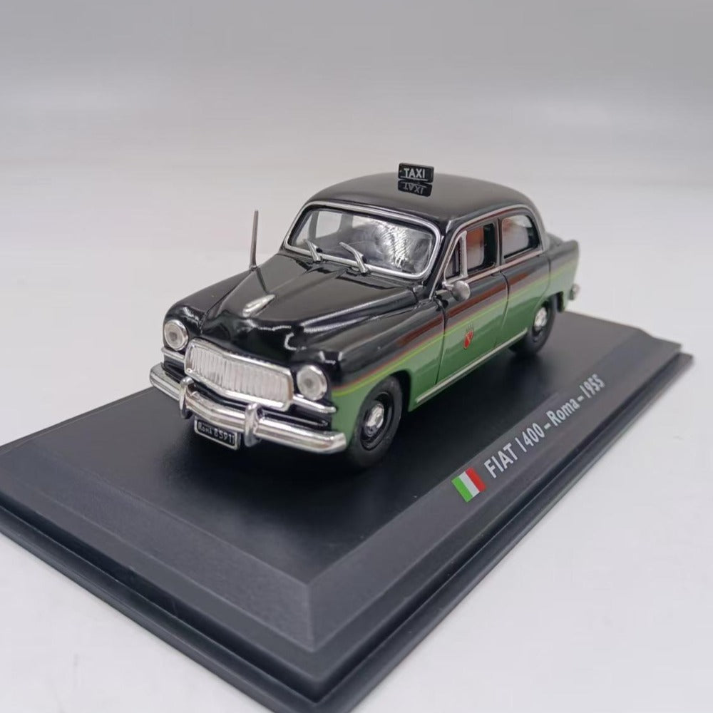 1/43 Scale 1955 Fiat 1400 Roma Taxi Diecast Model Car