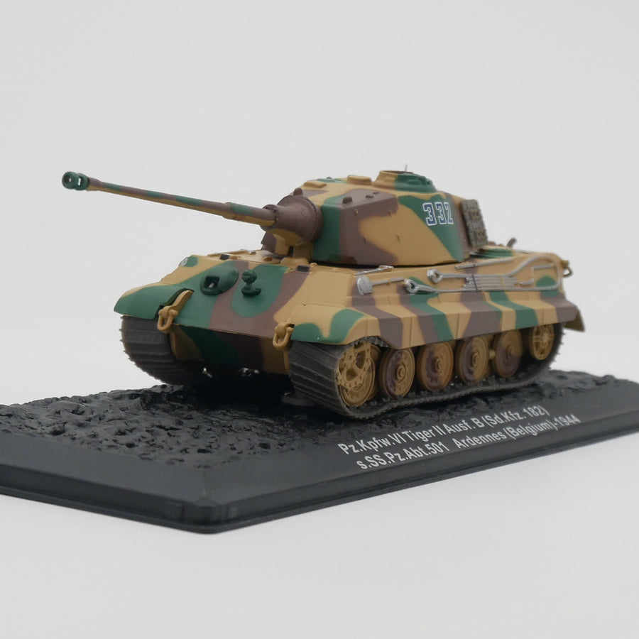 1/72 Scale 1944 Tiger II Panzerkampfwagen Tiger Ausf. B Henschel Turret WWII German Heavy Tank Diecast Model
