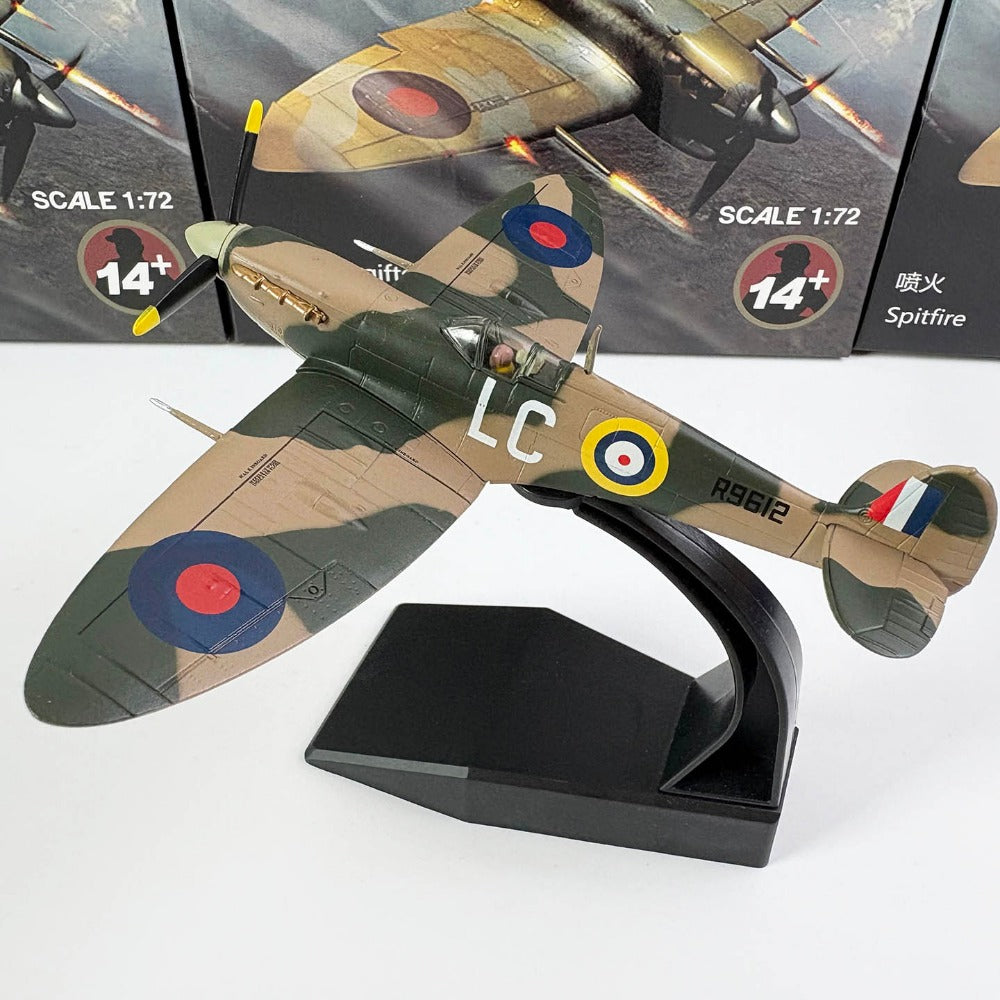 1/72 Scale 1941 Supermarine Spitfire Mk Vb WWII Fighter Interceptor Aircraft Diecast Model