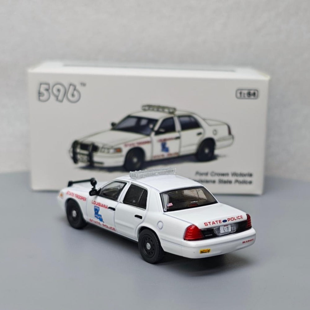 1/64 Scale Ford Crown Victoria Louisana State Trooper Police Car Diecast Model