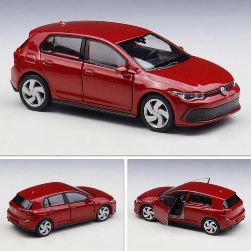 1/36 Scale Volkswagen Golf Mk8 Diecast Model Car Pull Back Toy